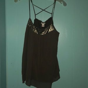 Sequence olive green tank